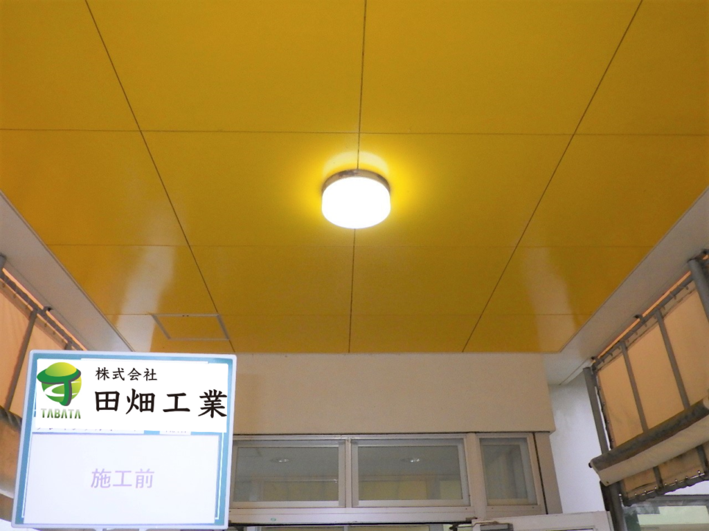 うるま市内保育園新築工事 (天井材：フレキシブルボード)