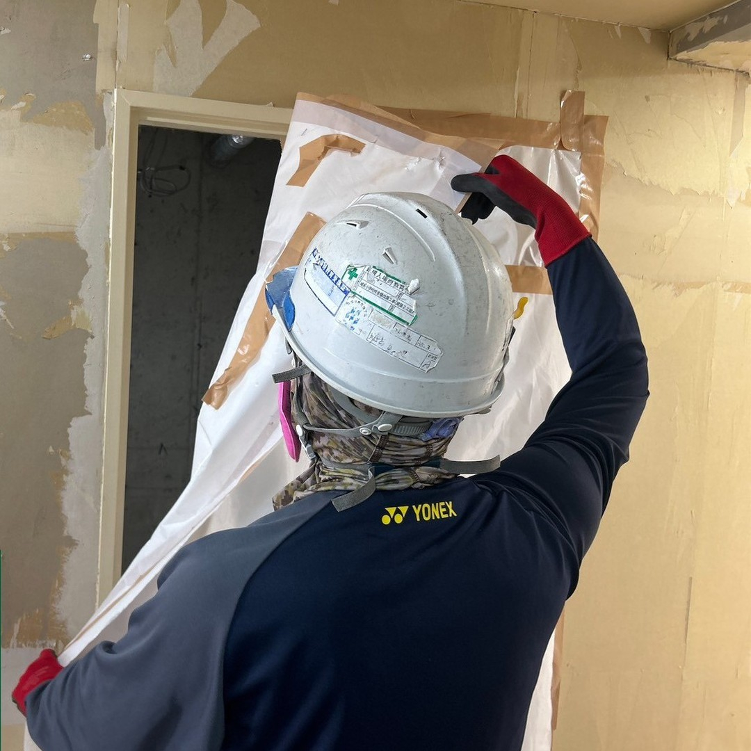 浦添市沢岻アスベスト撤去工事